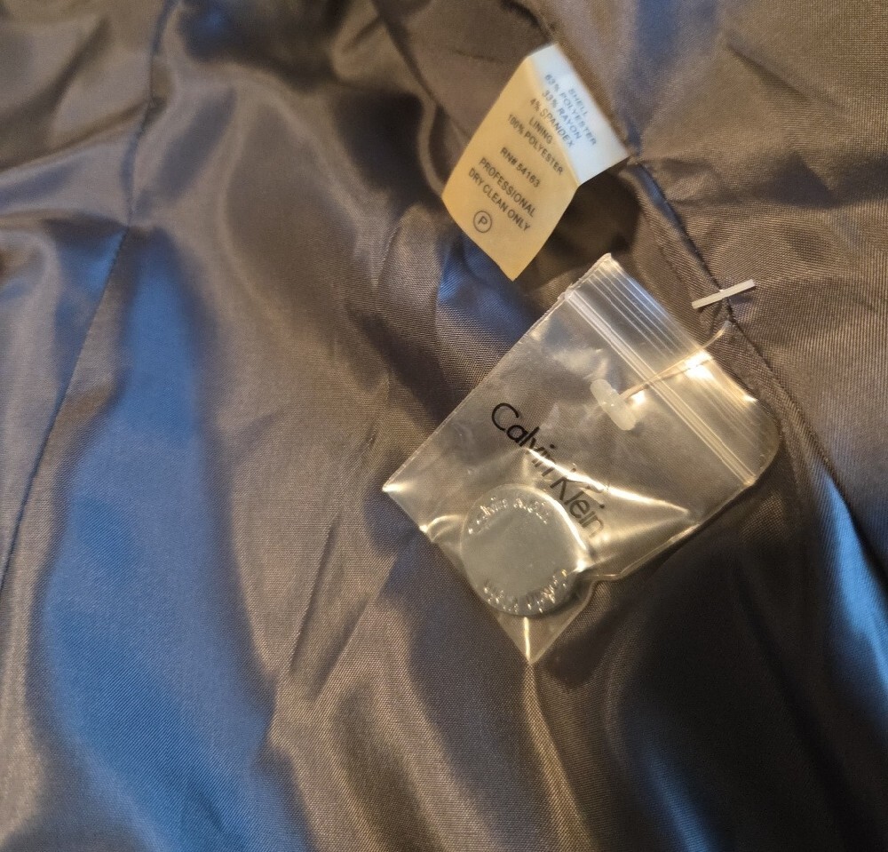Calvin Klein Charcoal Women's Two-Piece Pantsuit - Picture 5 of 8